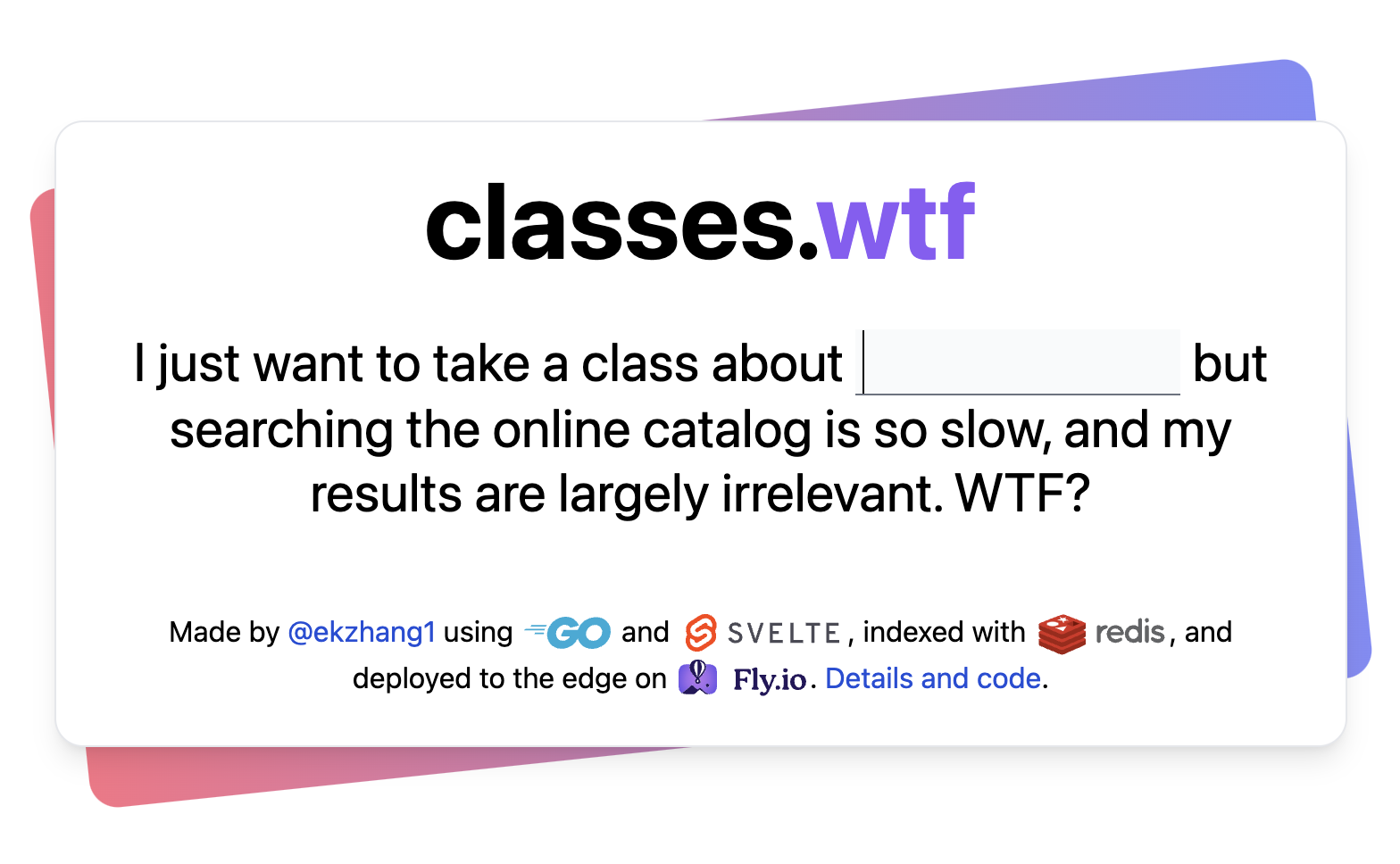 classes.wtf preview image